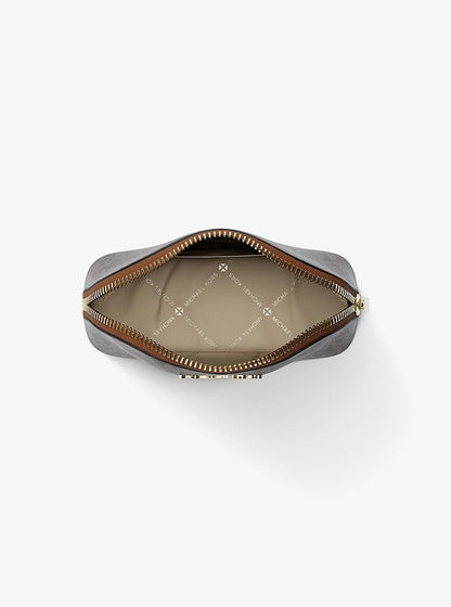 Jet Set Medium Signature Logo Travel Kit Brown Brown