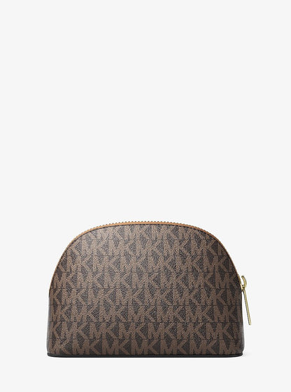Jet Set Medium Signature Logo Travel Kit Brown Brown