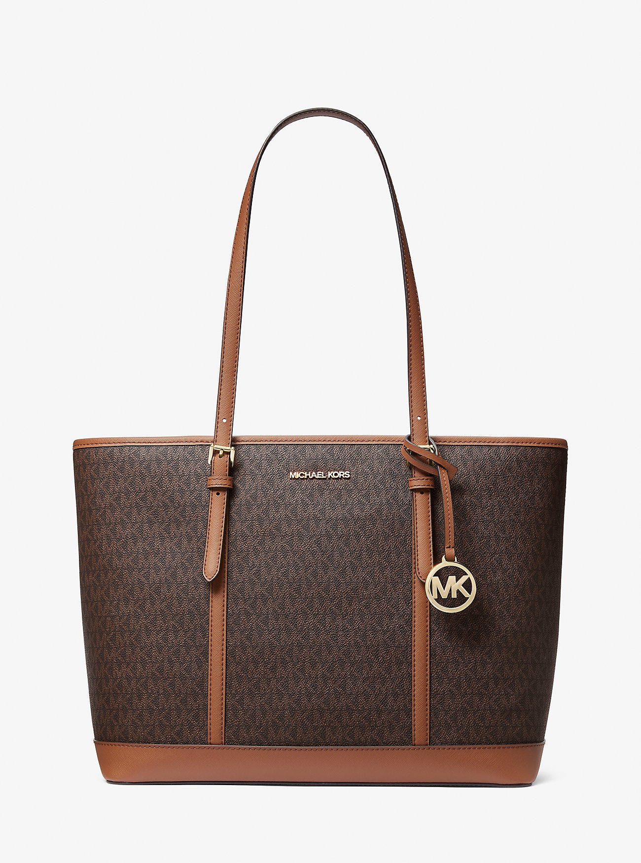 Jet Set Travel Large Logo Tote Bag Brown Brown