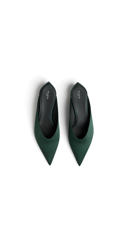 Alaïa Invisible Mules In Satin