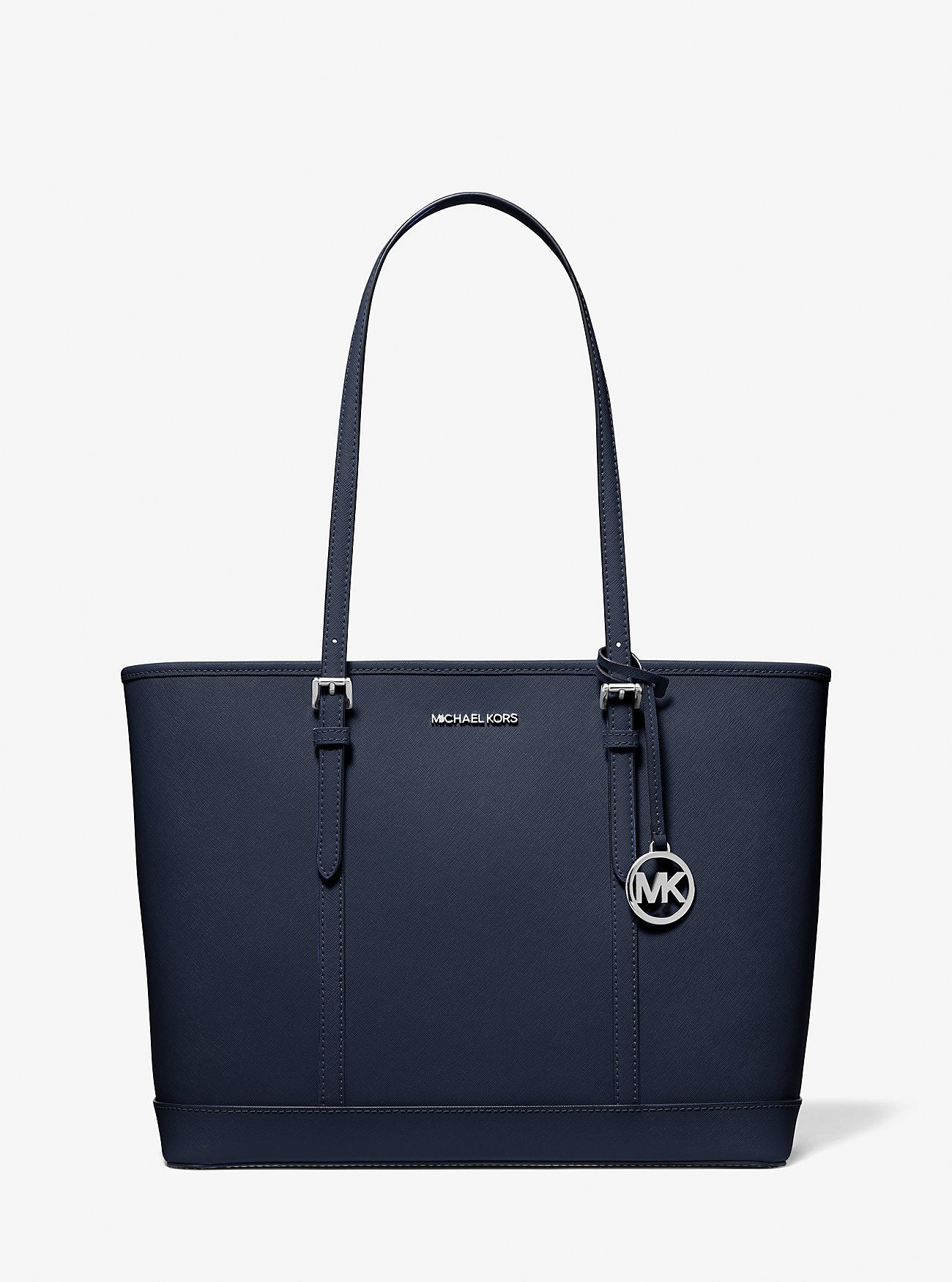 Jet Set Travel Large Saffiano Leather Tote Bag Navy Navy