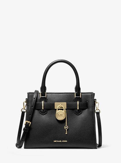 Hamilton Small Leather Satchel Black Black