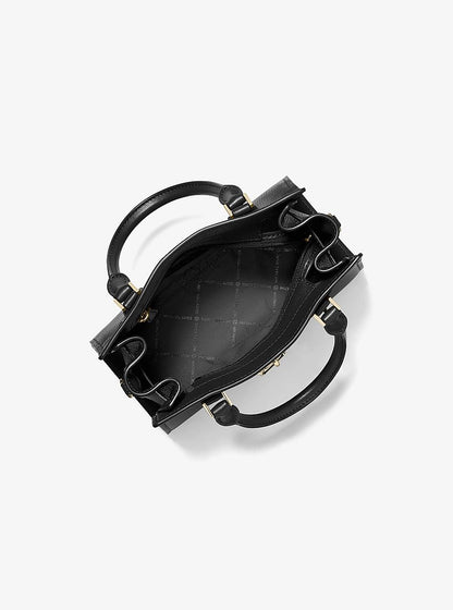 Hamilton Small Leather Satchel Black Black