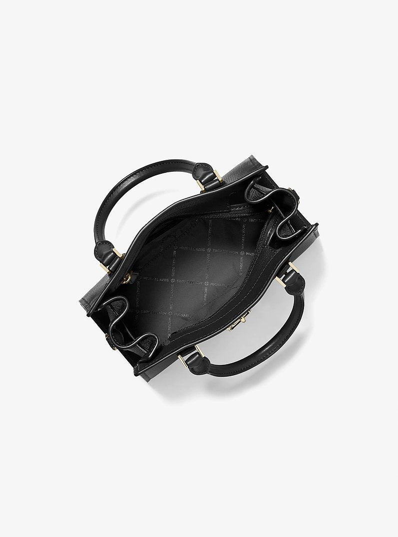 Hamilton Small Leather Satchel Black Black