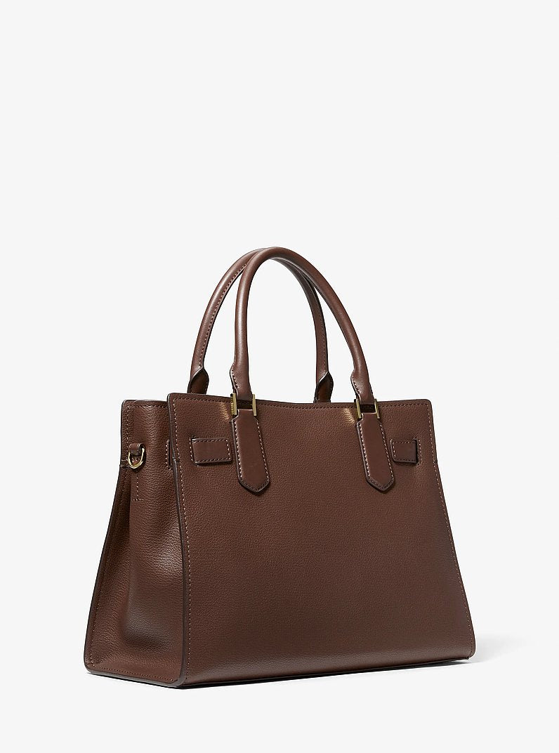 Hamilton Medium Leather Satchel Nutmeg Nutmeg