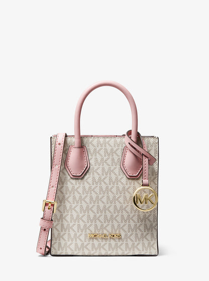 Mercer Extra-Small Logo and Leather Crossbody Bag Pwd Blsh Mlt Pwd Blsh Mlt