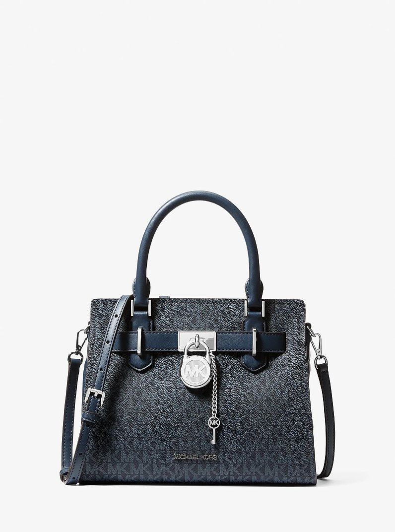 Hamilton Small Signature Logo Satchel Admiral Admiral