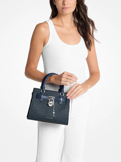 Hamilton Small Signature Logo Satchel Admiral Admiral