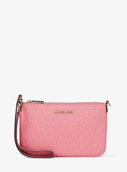 Jet Set Small Signature Logo Convertible Wristlet Carnation Carnation