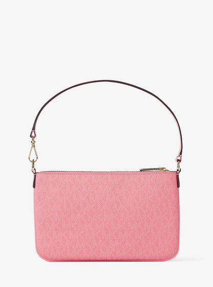 Jet Set Small Signature Logo Convertible Wristlet Carnation Carnation