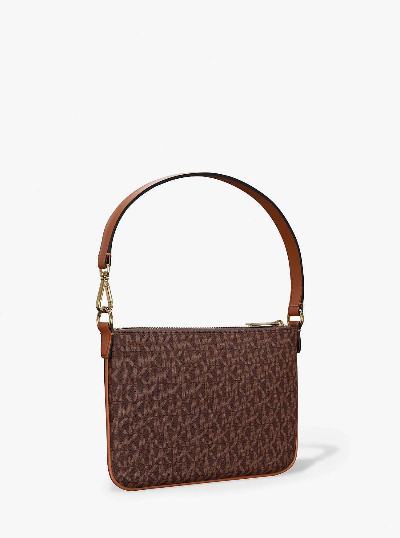 Jet Set Small Signature Logo Convertible Wristlet Brown Brown