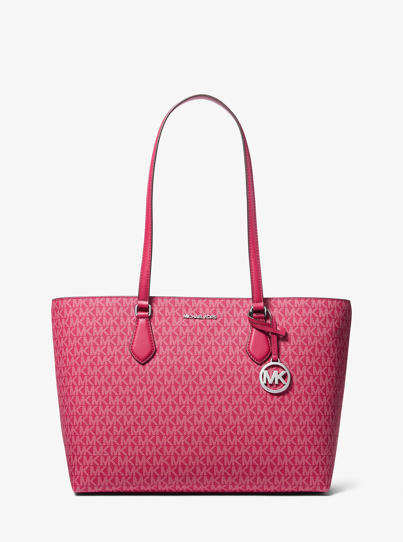 Sheila Large Signature Logo Tote Bag Dk Raspberry Dk Raspberry
