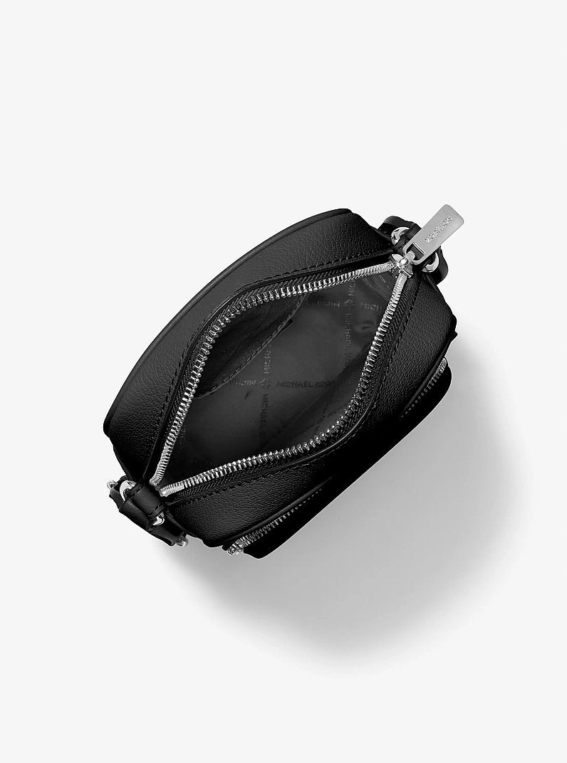 Jet Set Medium Leather Crossbody Bag Black Black