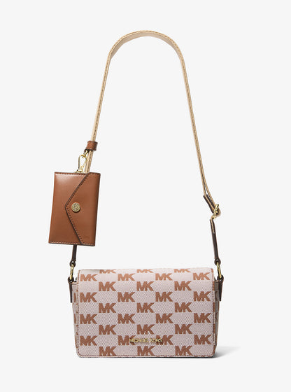 Vincent Small Logo Jacquard Crossbody Bag with Card Case Luggage Luggage