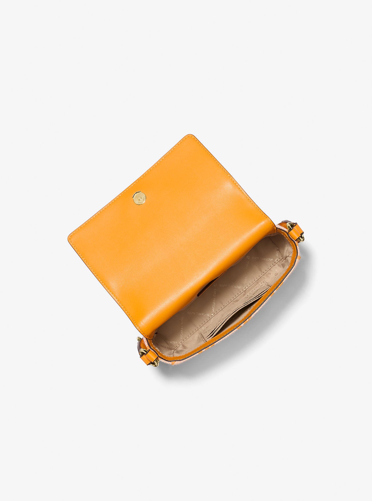 Vincent Small Logo Jacquard Crossbody Bag with Card Case Pop Orange Pop Orange