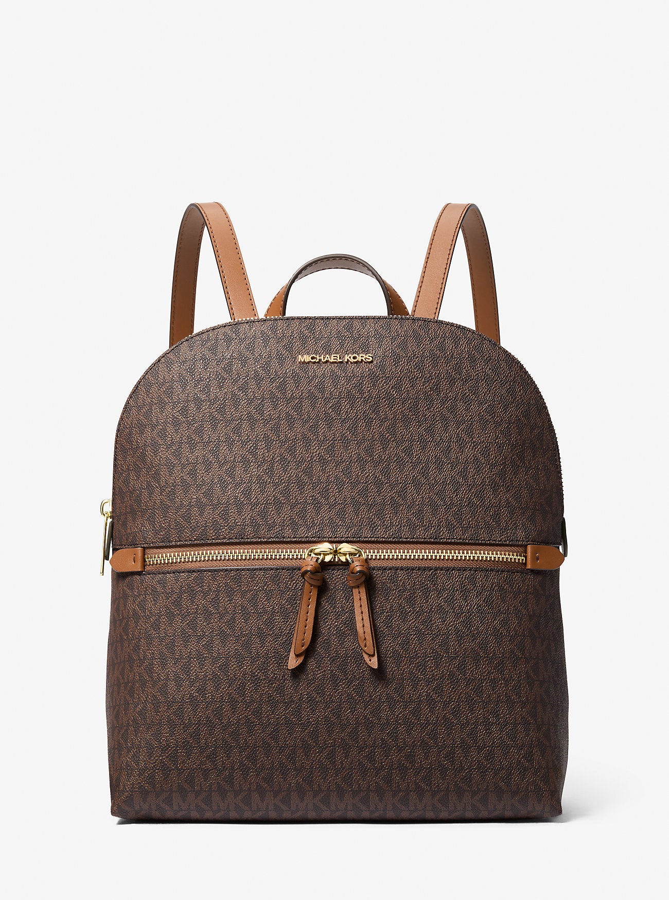 Dallas Medium Signature Logo Backpack Brown Brown