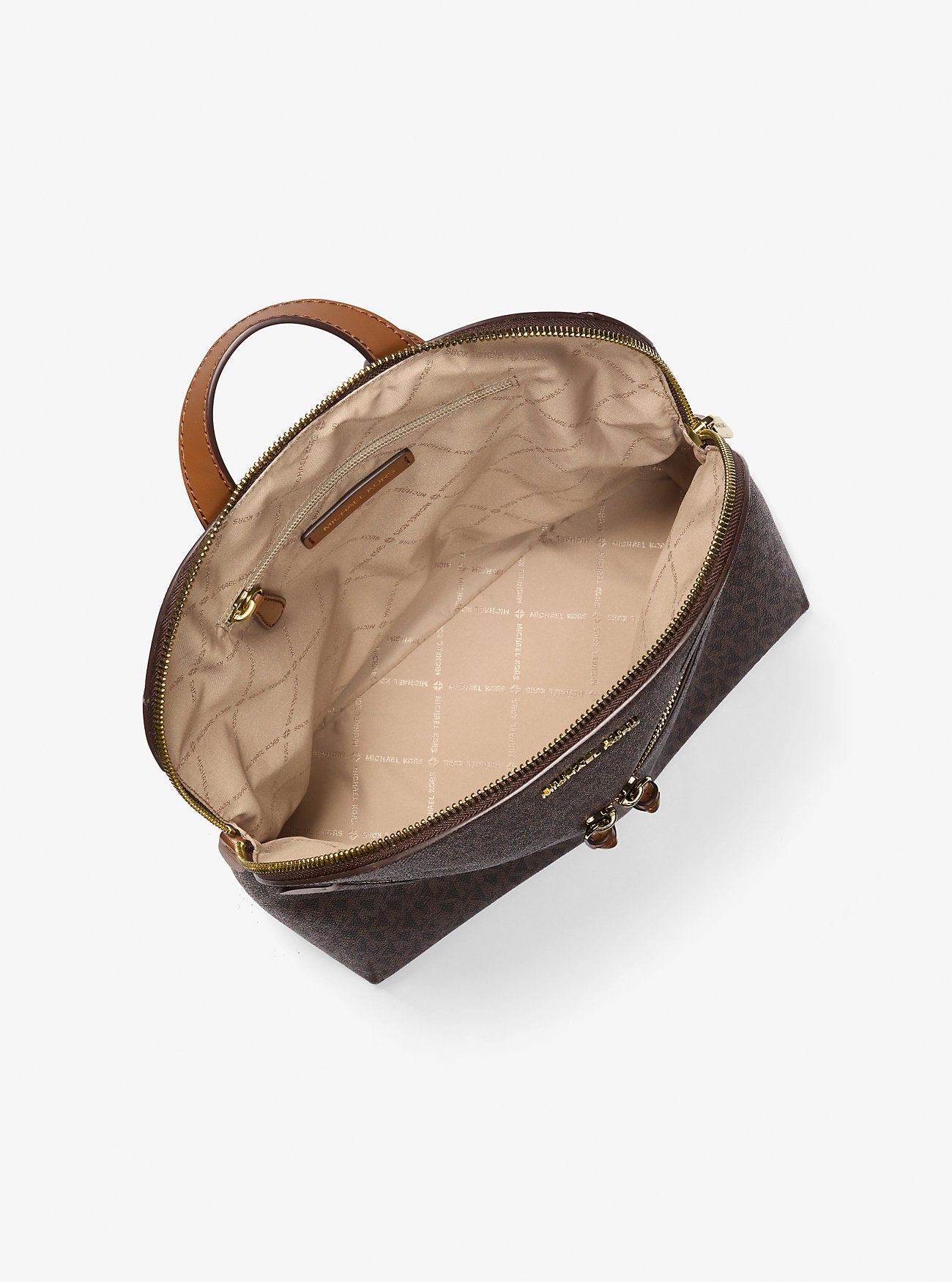 Dallas Medium Signature Logo Backpack Brown Brown