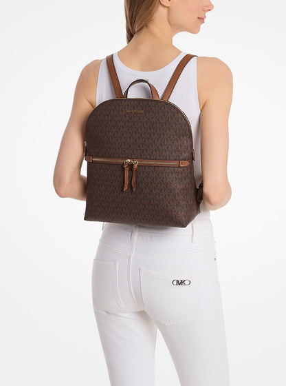 Dallas Medium Signature Logo Backpack Brown Brown