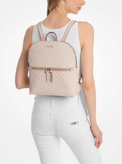 Dallas Medium Signature Logo Backpack Pwd Blsh Mlt Pwd Blsh Mlt