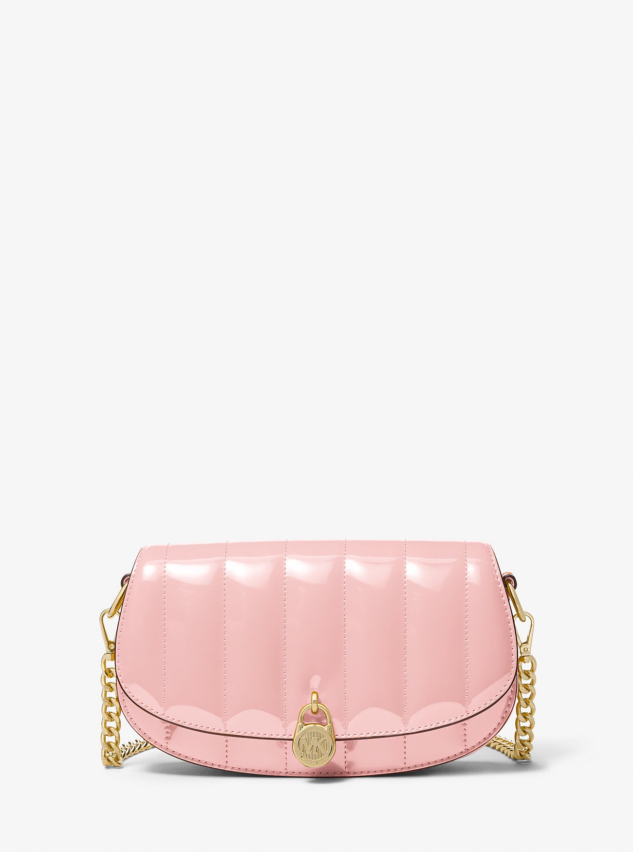 Mila Small Patent Convertible Crossbody Bag Powder Blush Powder Blush