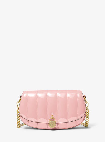 Mila Small Patent Convertible Crossbody Bag Powder Blush Powder Blush