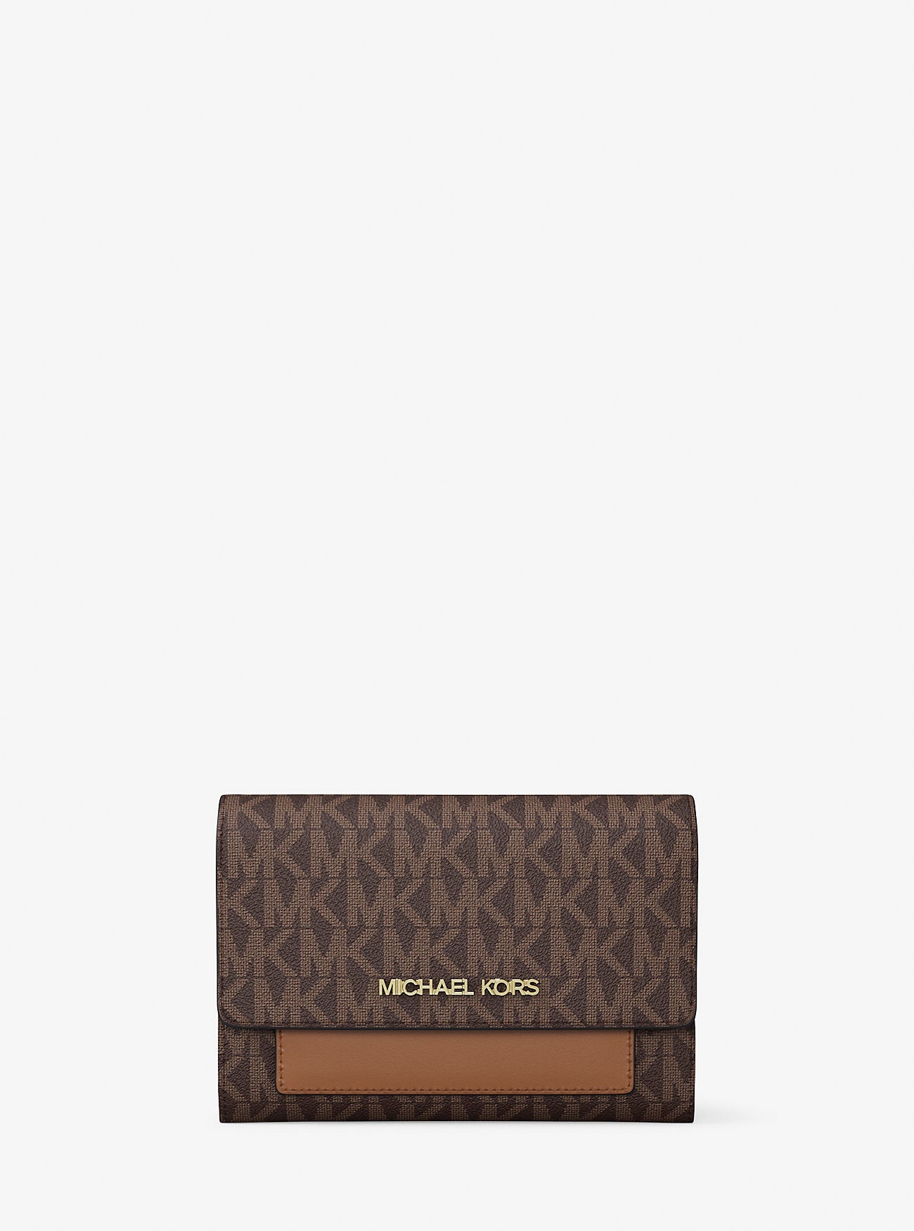 Jet Set Medium Signature Logo 2-in-1 Wallet Brown Brown