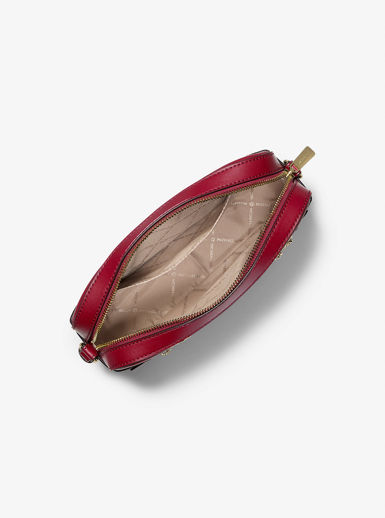 Jet Set Large Ombre Signature Logo Crossbody Bag Cherry Cherry