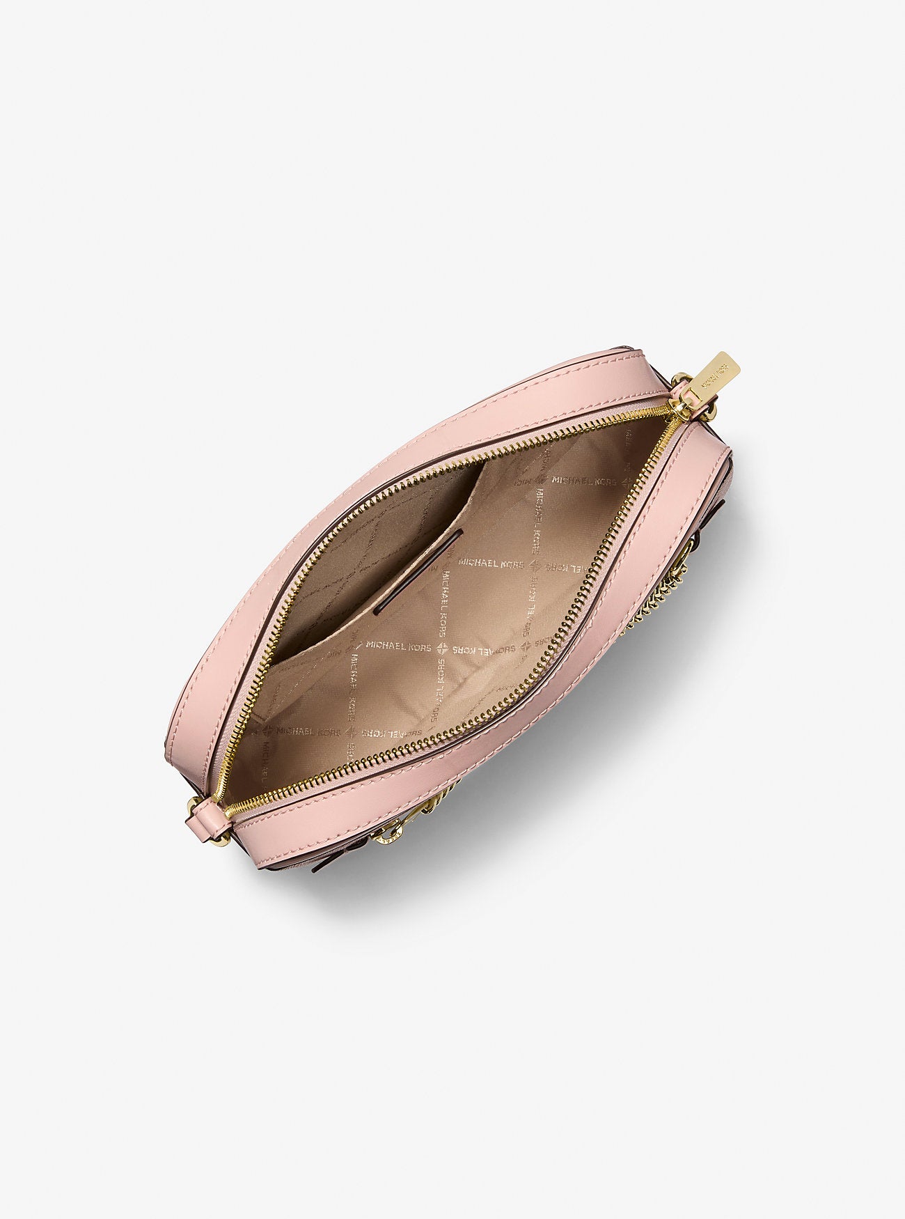Jet Set Large Ombre Signature Logo Crossbody Bag Powder Blush Powder Blush