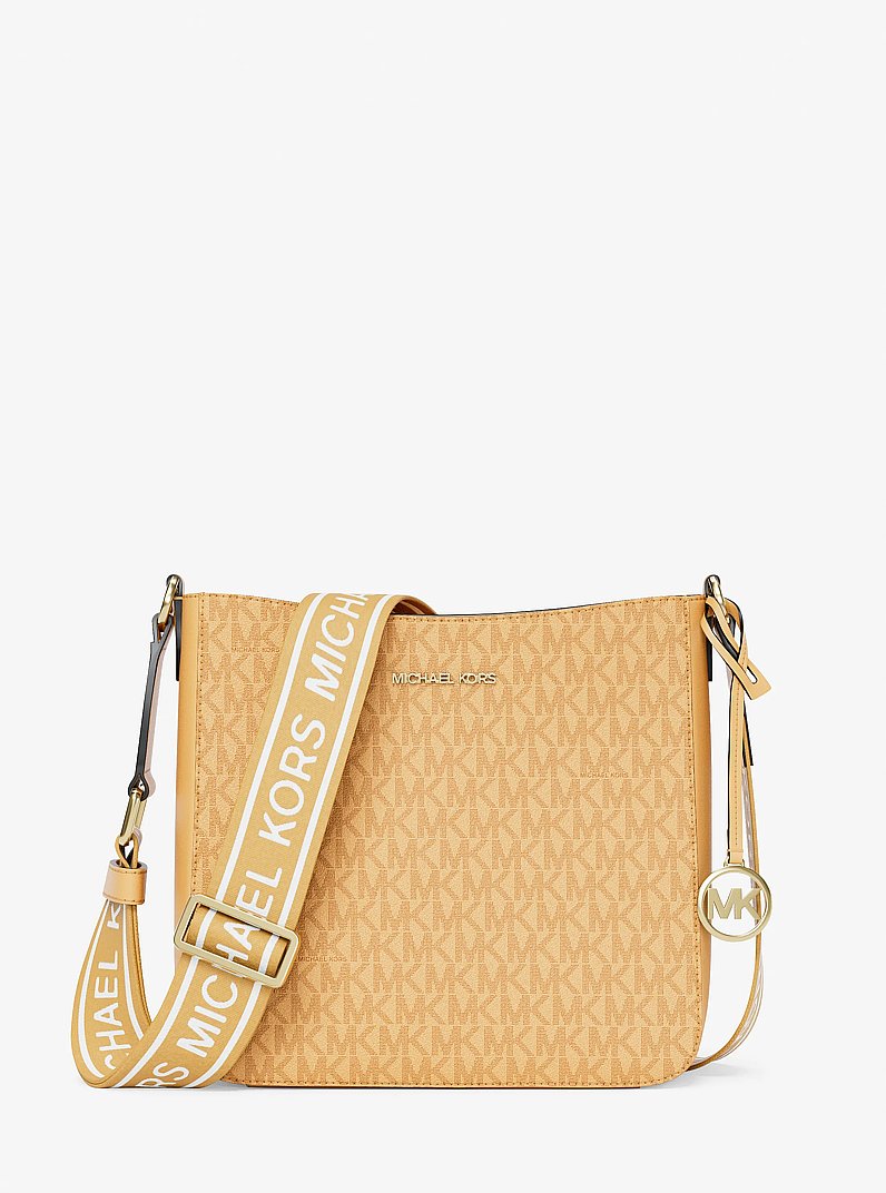 Jet Set Small Signature Logo Crossbody Bag Honeywheat Honeywheat