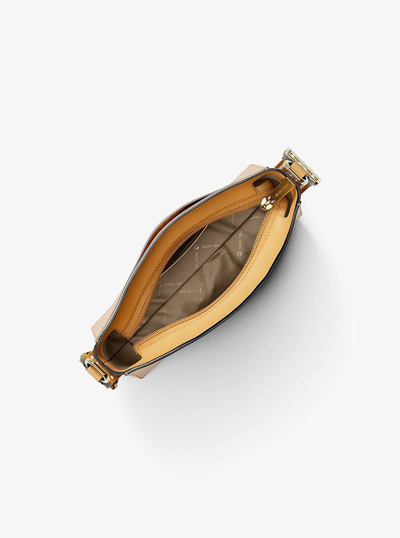 Jet Set Small Signature Logo Crossbody Bag Honeywheat Honeywheat