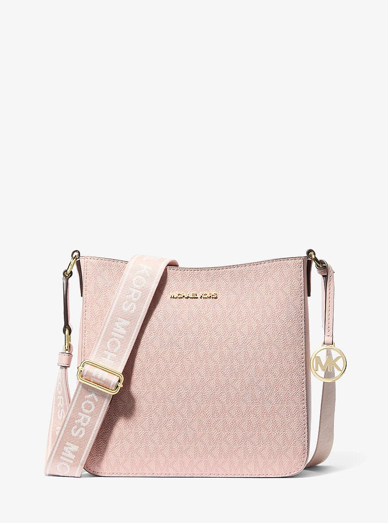 Jet Set Small Signature Logo Crossbody Bag Powder Blush Powder Blush