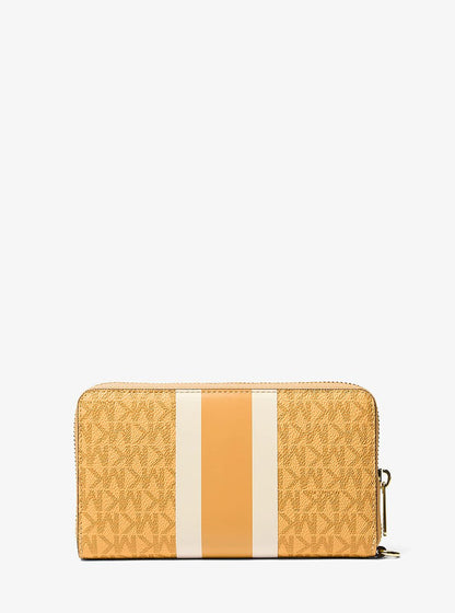 Jet Set Travel Large Striped Signature Logo Smartphone Wallet Honeywheat Honeywheat