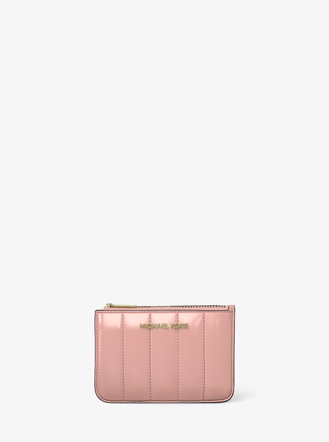Jet Set Small Patent Coin Purse Powder Blush Powder Blush