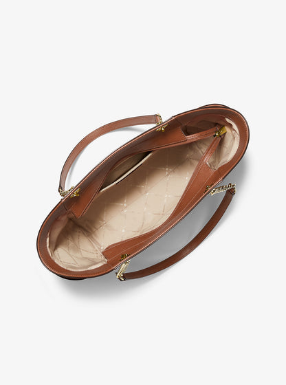 Jet Set Large Saffiano Leather Shoulder Bag Luggage Luggage