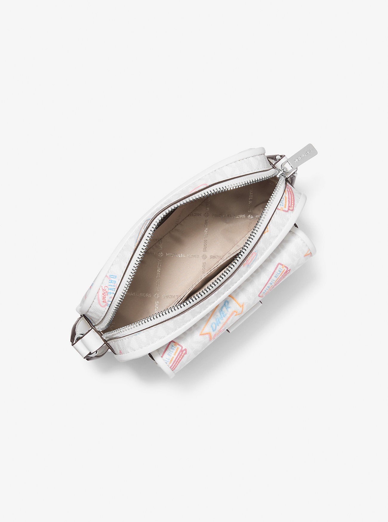 Bradshaw Extra-Small Embellished Signature Logo Camera Crossbody Bag Optic White Optic White