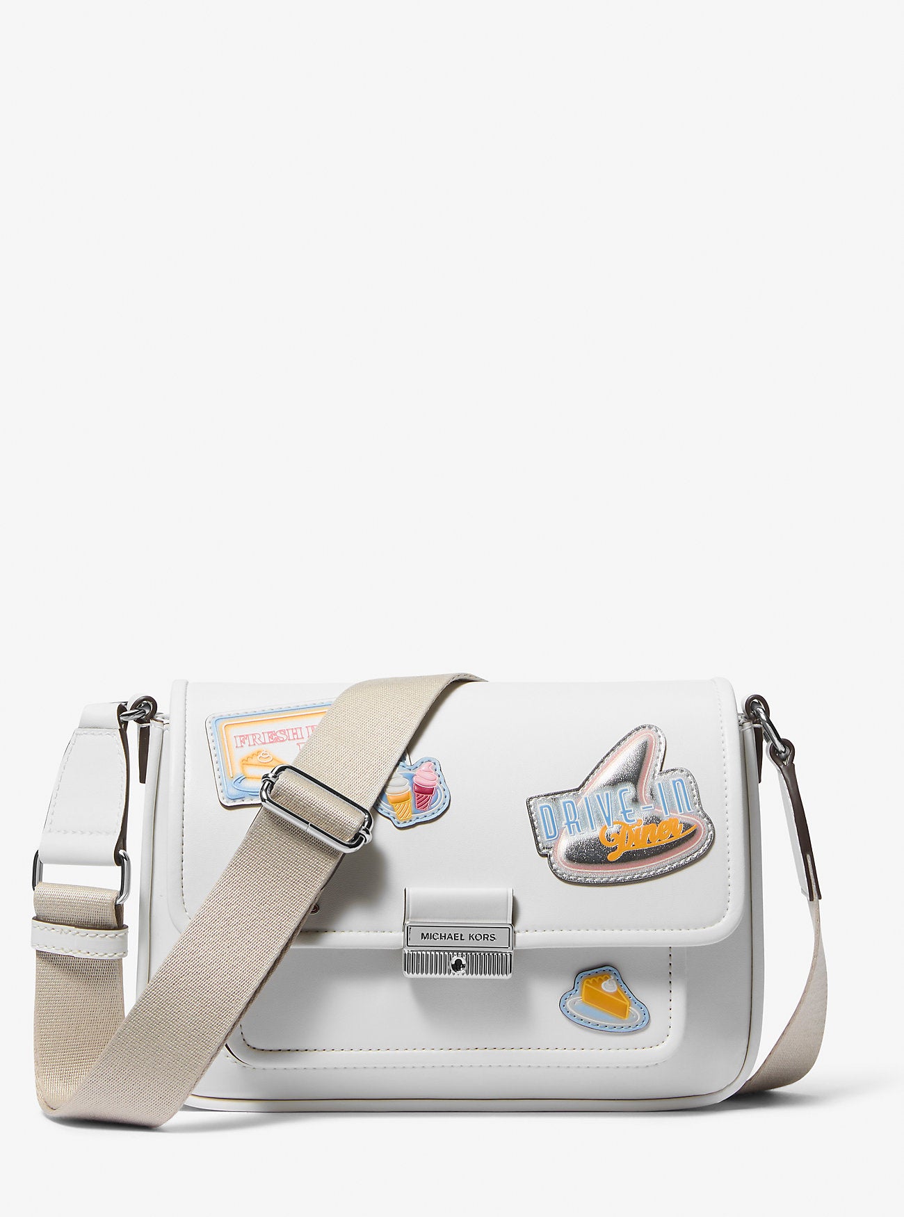 Bradshaw Medium Embellished Crossbody Bag Optic White Optic White