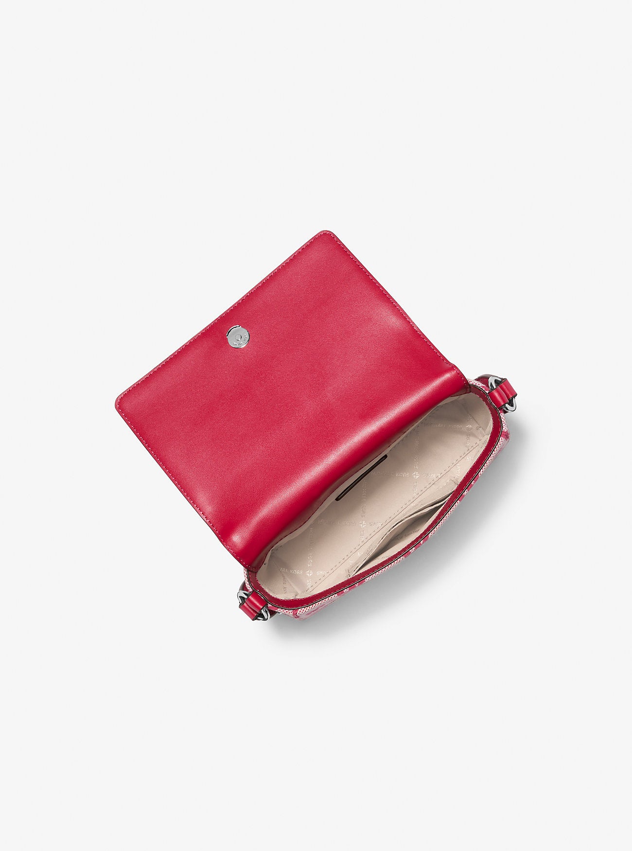 Vincent Small Logo Jacquard Crossbody Bag with Card Case Dk Raspberry Dk Raspberry