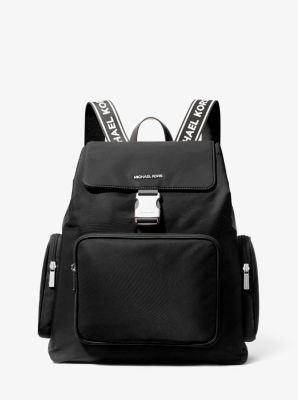 Khai Large Nylon Cargo Backpack Black Black