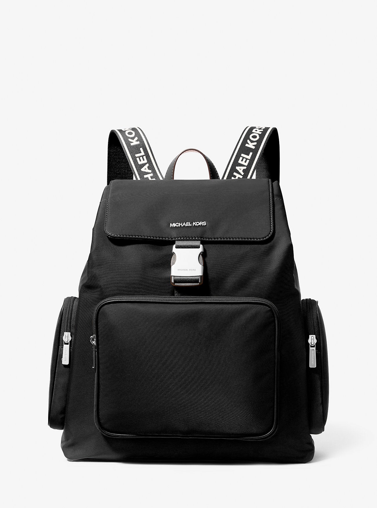 Khai Large Nylon Cargo Backpack Black Black