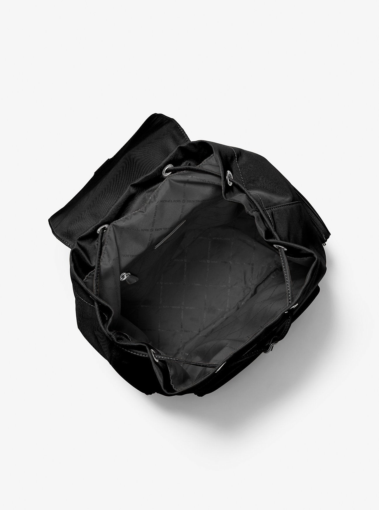 Khai Large Nylon Cargo Backpack Black Black