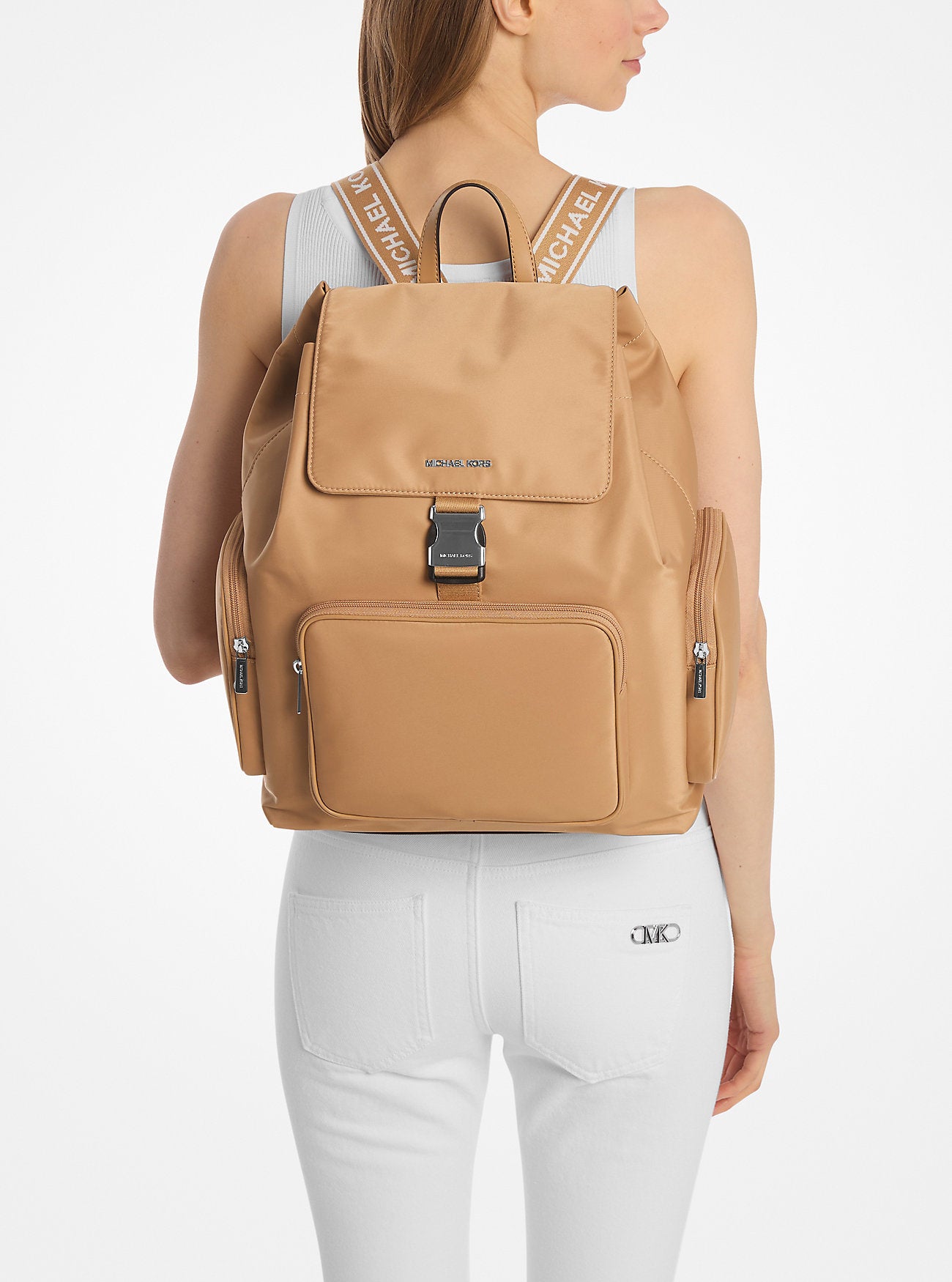 Khai Large Nylon Cargo Backpack Peanut Peanut
