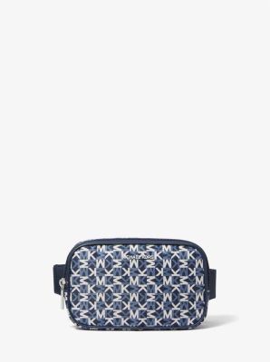 Khai Small Logo Printed Sling Pack Navy Navy