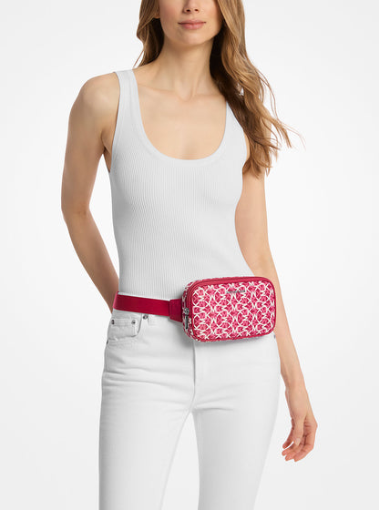 Khai Small Logo Printed Sling Pack Dk Raspberry Dk Raspberry