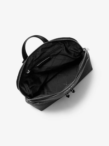 Dallas Medium Signature Logo Backpack Black Black