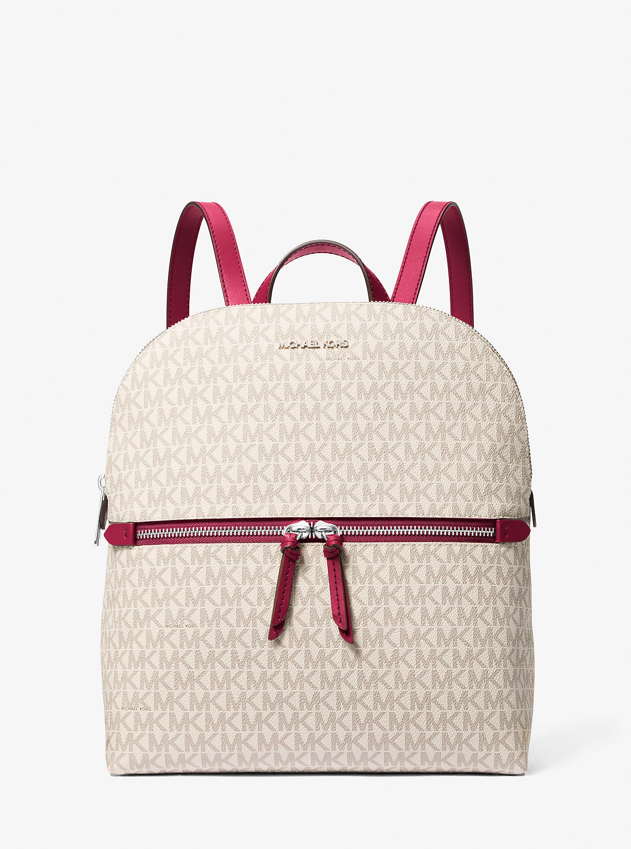 Dallas Medium Signature Logo Backpack Dark Raspberry Multi Dark Raspberry Multi