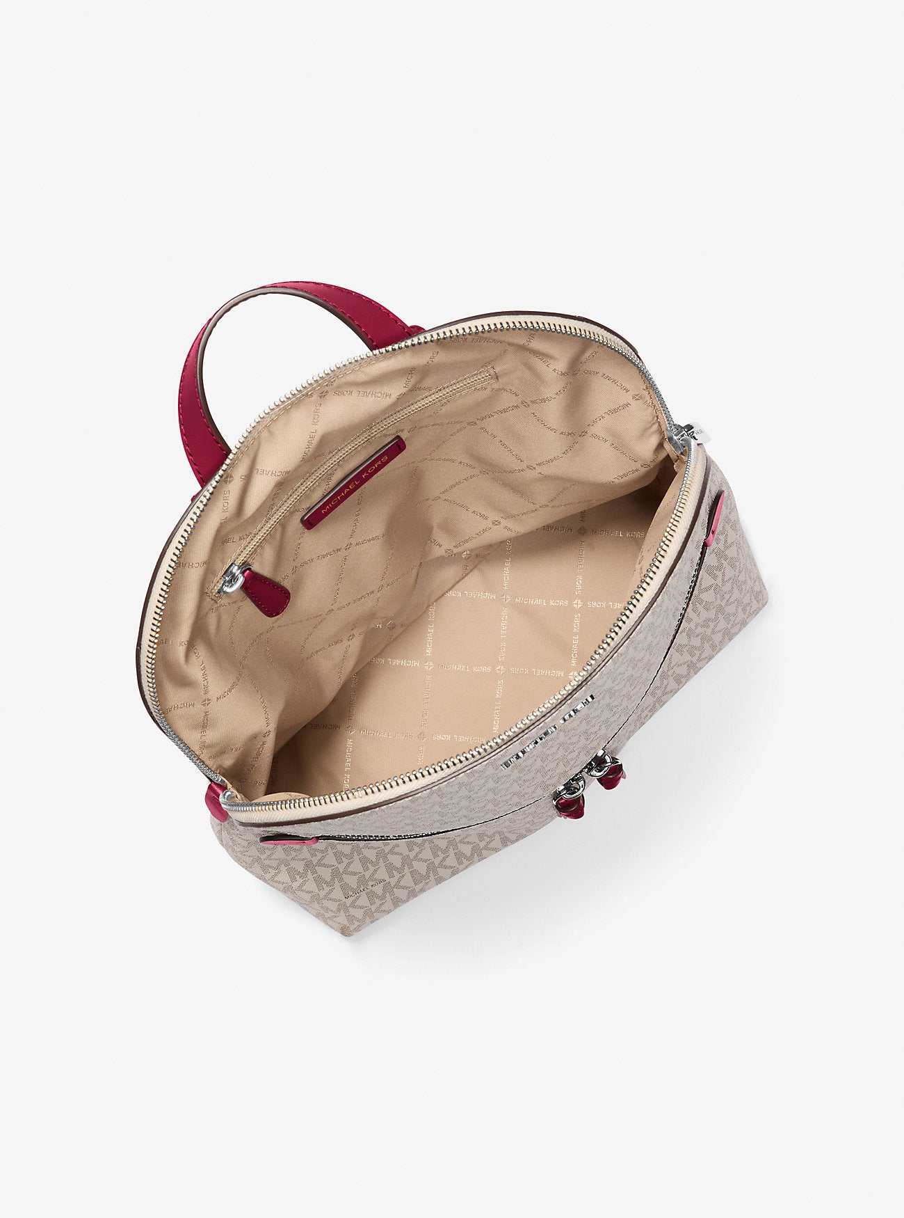 Dallas Medium Signature Logo Backpack Dark Raspberry Multi Dark Raspberry Multi