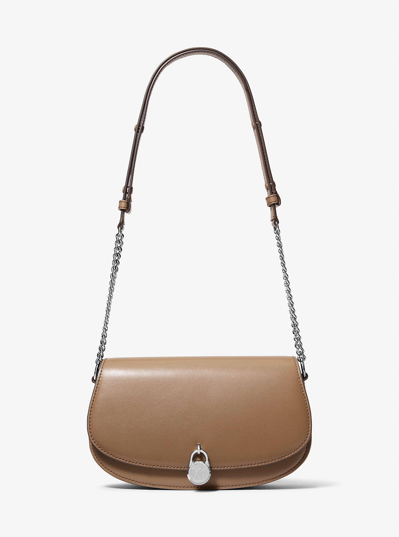 Mila Medium Leather Messenger Bag Driftwood Driftwood