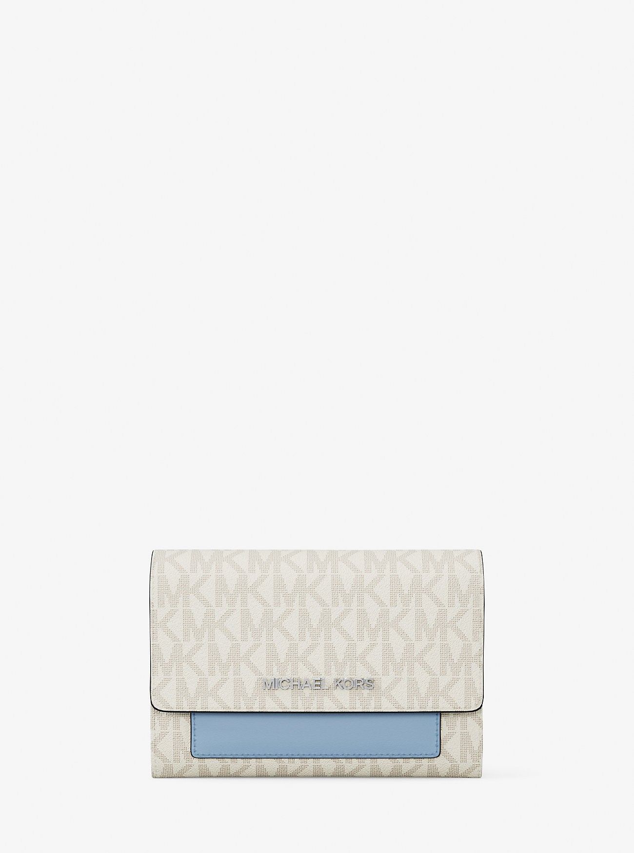 Jet Set Medium Signature Logo 2-in-1 Wallet Lt Sky Mlt Lt Sky Mlt