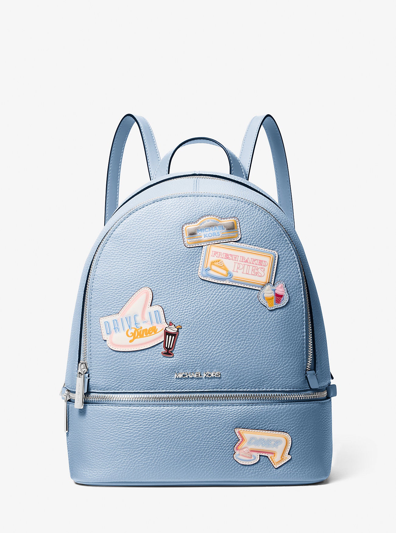 Rhea Medium Embellished Backpack Light Sky Light Sky