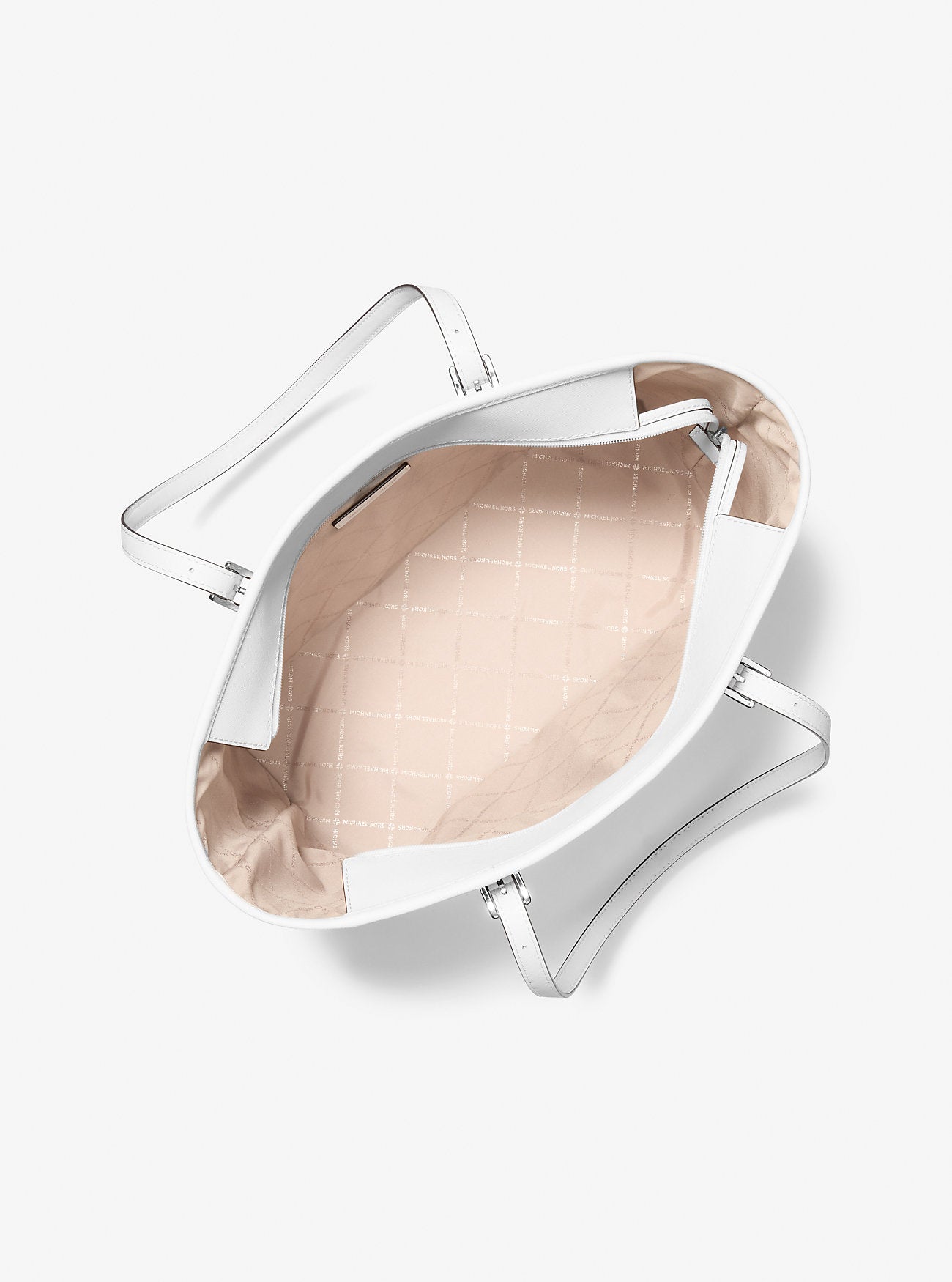 Jet Set Large Printed Signature Logo Tote Bag Optic White Optic White